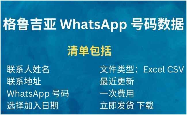 格鲁吉亚 WhatsApp 号码数据